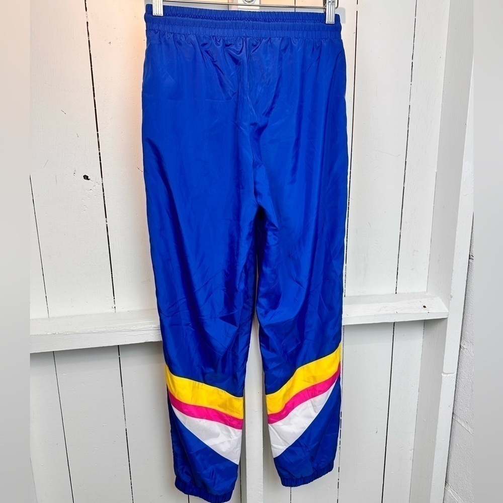 NWT 90’s Retro Windbreaker Wind Pants Women’s Small USA Blue Forever 21 - Picture 7 of 9